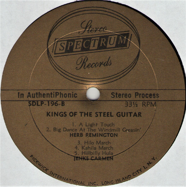 Various : Kings Of The Steel Guitar (LP, Comp)