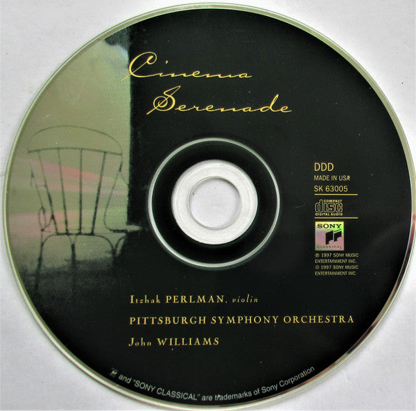 Itzhak Perlman - John Williams (4) - The Pittsburgh Symphony Orchestra : Cinema Serenade (CD, Album)