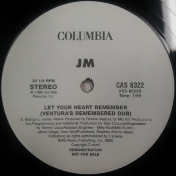 Johnny Mathis : Let Your Heart Remember (12", EP, Single, Promo)