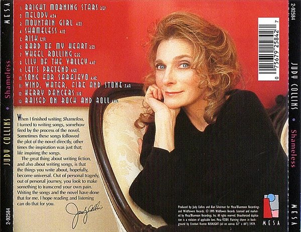 Judy Collins : Shameless (CD, Album)