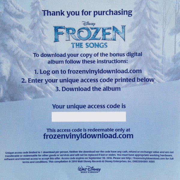 Kristen Anderson-Lopez And Robert Lopez : Frozen The Songs (LP, Album)