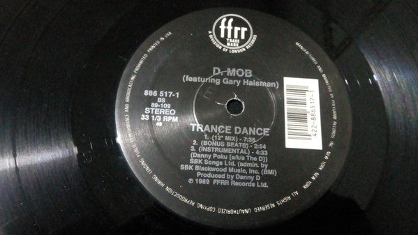 D Mob Featuring Gary Haisman : We Call It Acieed / Trance Dance (12", Single, Hau)