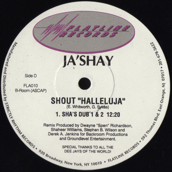 Ja'shay : Shout Hallelujah (2x12")