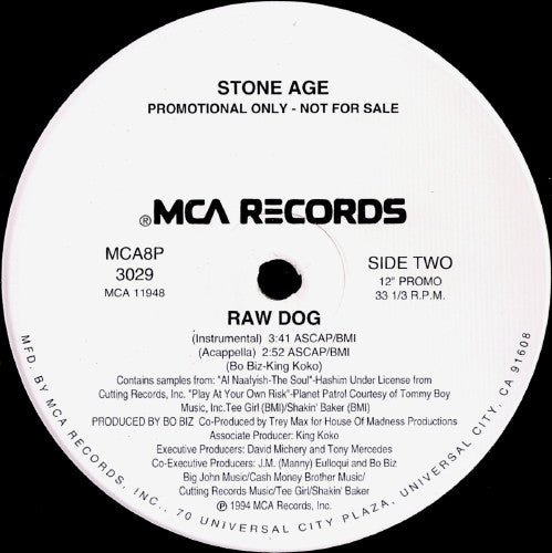 Stone Age : Raw Dog (12", Promo)