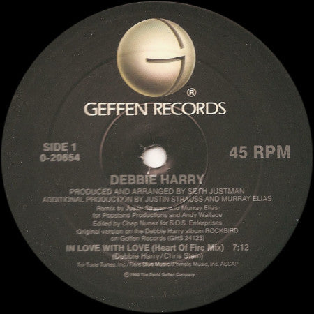 Deborah Harry : In Love With Love (12", Maxi)