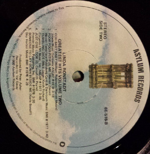 Linda Ronstadt : Greatest Hits Volume Two (LP, Comp)
