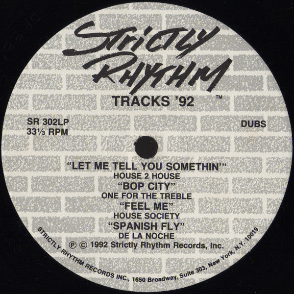 Various : Tracks '92 (LP, Comp)