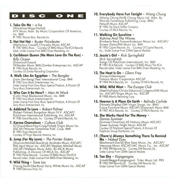 Various : Totally '80s (2xCD, Comp)