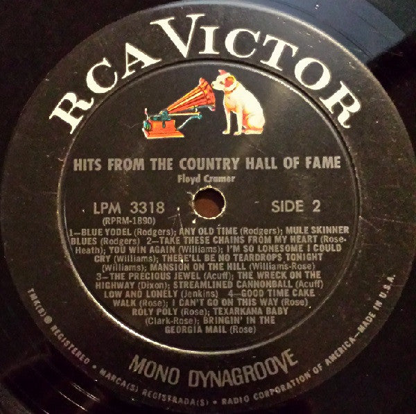 Floyd Cramer : Hits From The Country Hall Of Fame (LP, Mono)