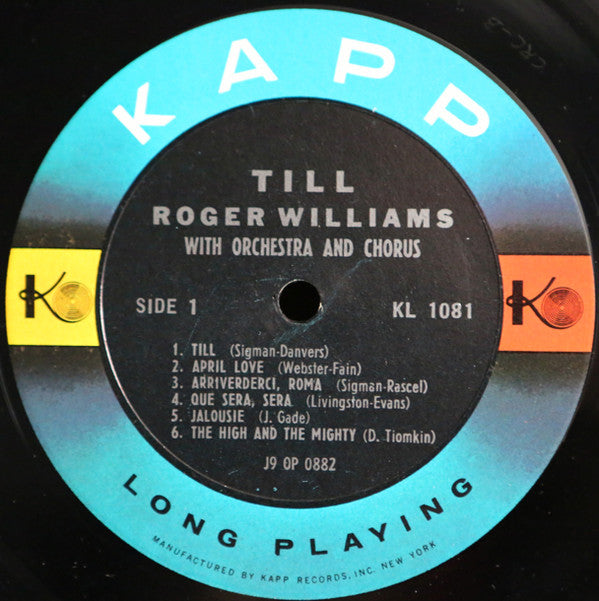 Roger Williams (2) : Till (LP, Mono)