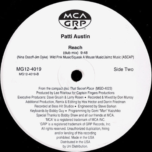 Patti Austin : Reach (12", Promo)