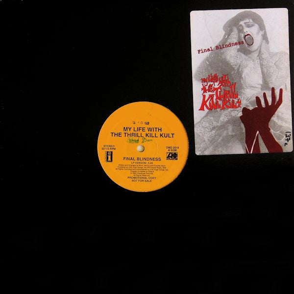 My Life With The Thrill Kill Kult : Final Blindness (12", Promo)