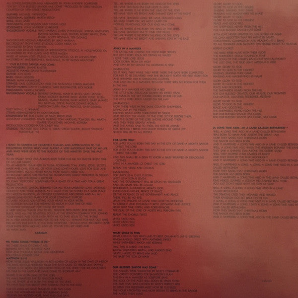 Carman : A Long Time Ago ... In A Land Called Bethlelem (LP, Album)