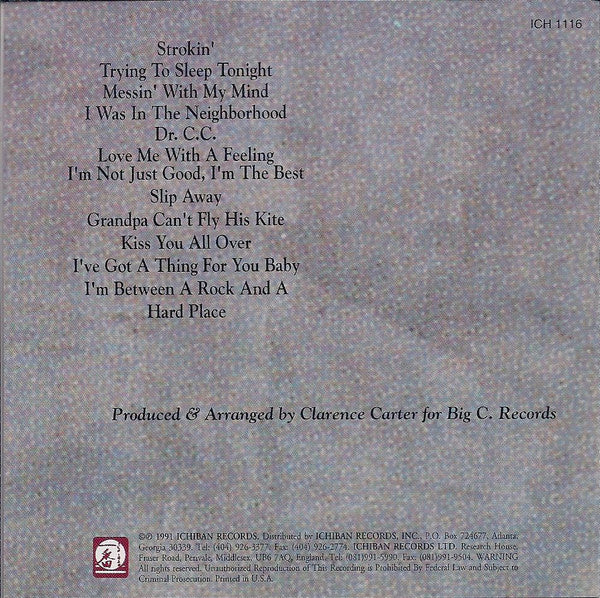 Clarence Carter : The Best Of Clarence Carter - The Dr.'s Greatest Prescriptions (CD, Comp)