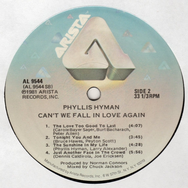 Phyllis Hyman : Can't We Fall In Love Again (LP, Album)