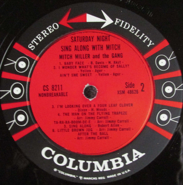 Mitch Miller And The Gang : Saturday Night Sing Along With Mitch (LP, Album)