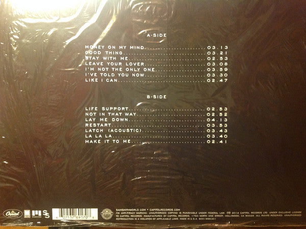 Sam Smith (12) : In The Lonely Hour (LP, Album)