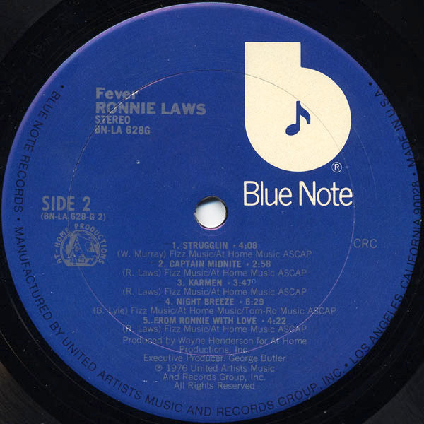 Ronnie Laws : Fever (LP, Album, Club)