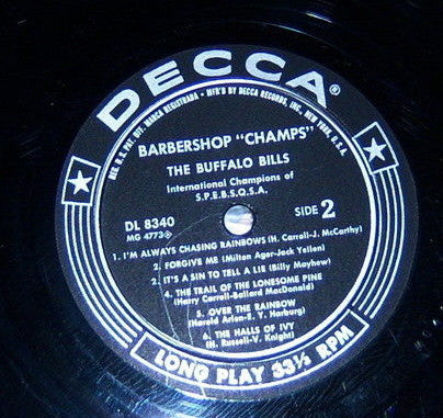 The Buffalo Bills : Barbershop Champs (LP, Album)