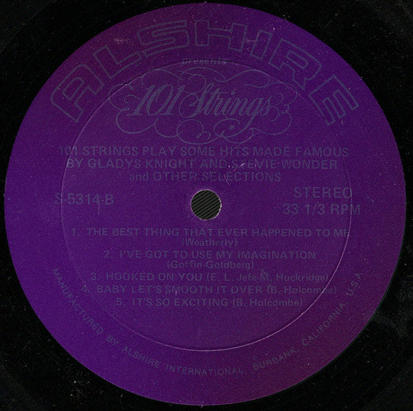 101 Strings : 101 Strings Play Some Hits Made Famous By Gladys Knight And Stevie Wonder (LP, Album)