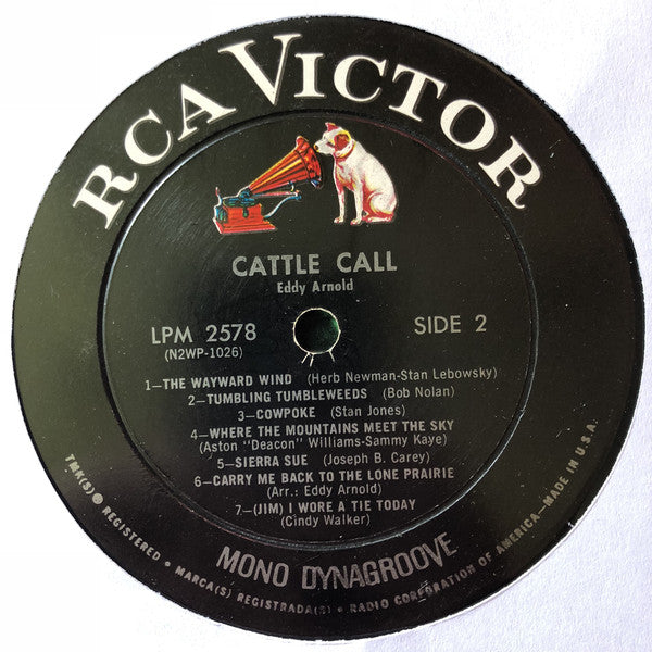 Eddy Arnold : Cattle Call (LP, Album, Mono, Roc)