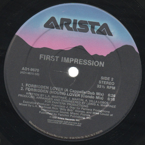First Impression (3) : Forbidden Lover (12", Single)