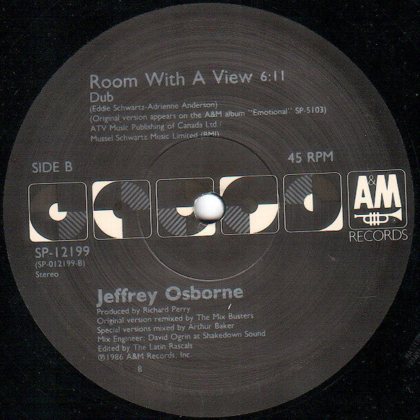 Jeffrey Osborne : Room With A View (12", Single)
