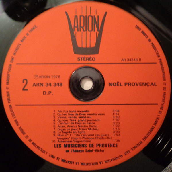 Les Musiciens De Provence : Noël Provençal (LP)