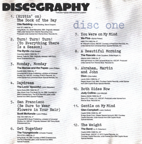 Various : Singers And Songwriters The 1960s (2xCD, Comp)