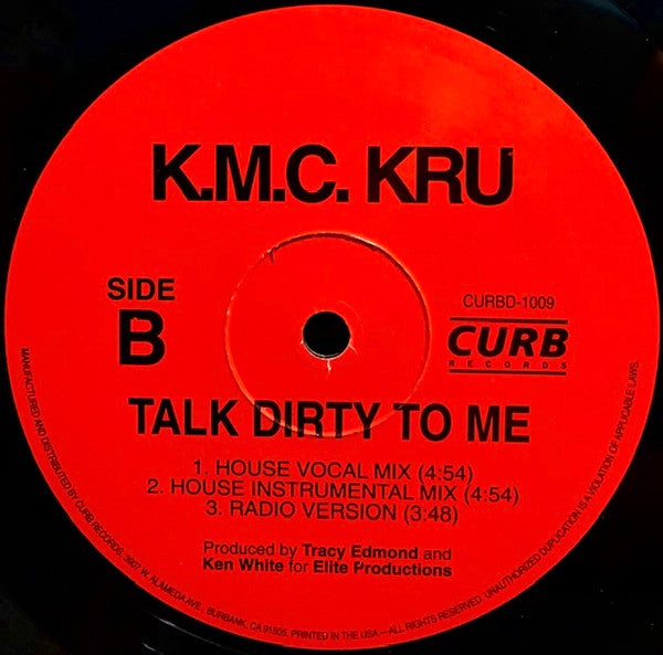 K.M.C. Kru : Talk Dirty To Me (12")