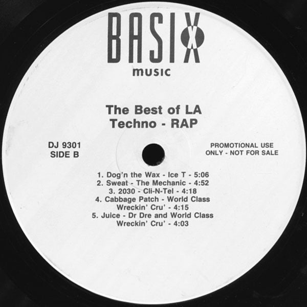 Various : The Best Of LA Techno - Rap (LP, Comp, Promo)