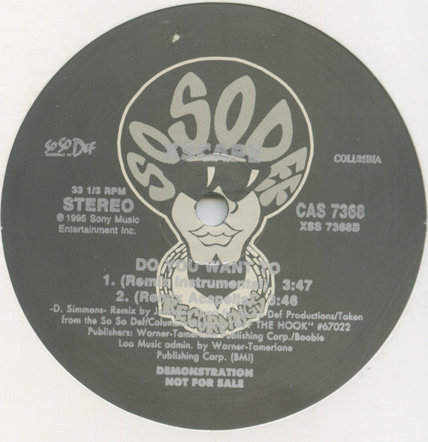 Xscape : Do You Want To (Remix) (12", Promo)