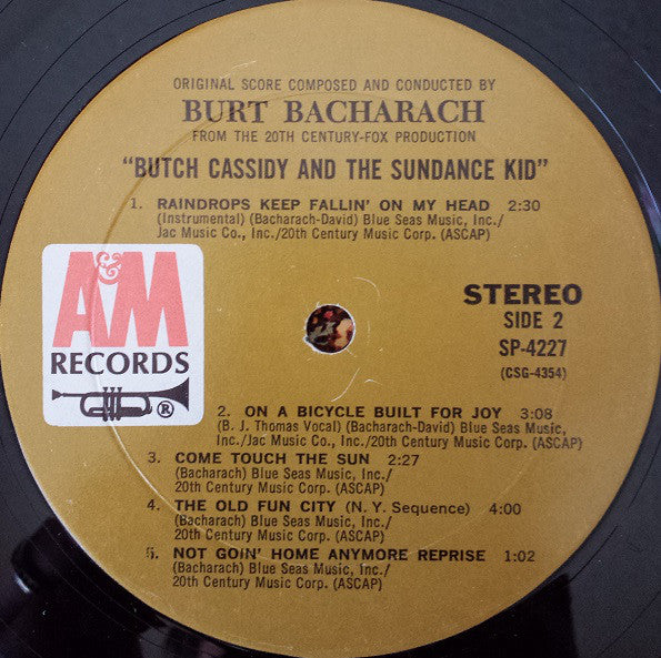 Burt Bacharach : Butch Cassidy And The Sundance Kid (LP, Album)