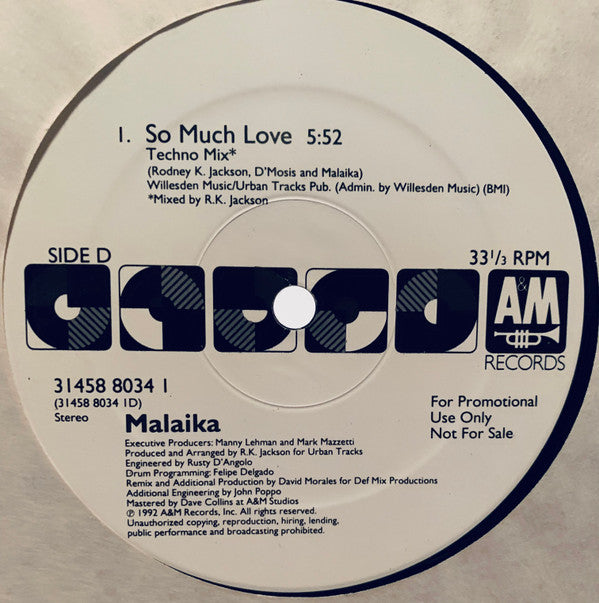 Malaika : So Much Love (2x12", Gat)