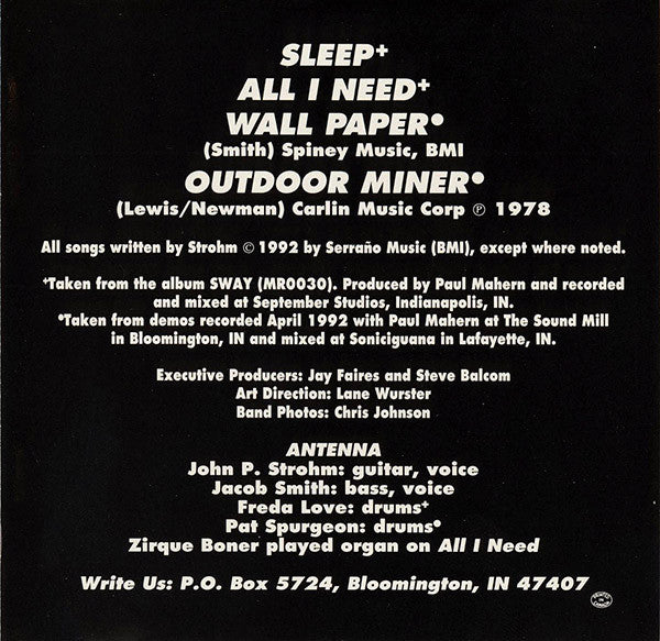 Antenna (6) : Sleep (CD, Single)