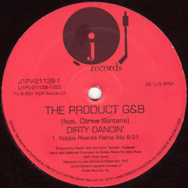 The Product G&B Featuring Carlos Santana : Dirty Dancin' (2x12")