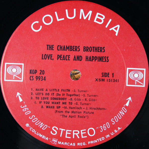 The Chambers Brothers : Love, Peace And Happiness / Live At Bill Graham's Fillmore East (2xLP, Album, Ter)