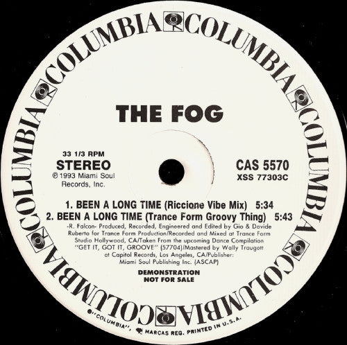The Fog : Been A Long Time (12", Promo)