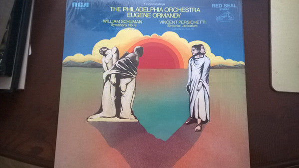 The Philadelphia Orchestra, Eugene Ormandy, William Schuman / Vincent Persichetti : Symphony No. 9 (The Ardeatine Caves) / Sinfonia: Janiculum (Symphony No. 9) (LP, Album, Dyn)