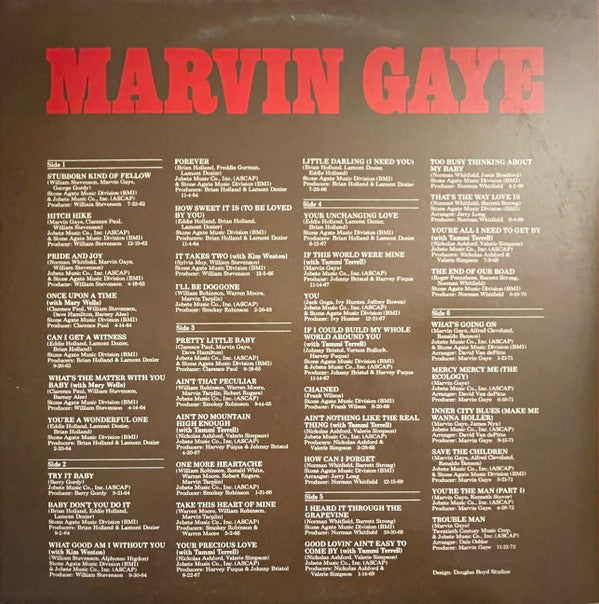Marvin Gaye : Anthology (3xLP, Comp, RP, Sup)