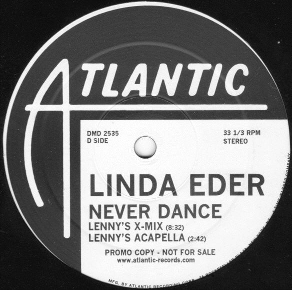 Linda Eder : Never Dance (2x12", Promo)