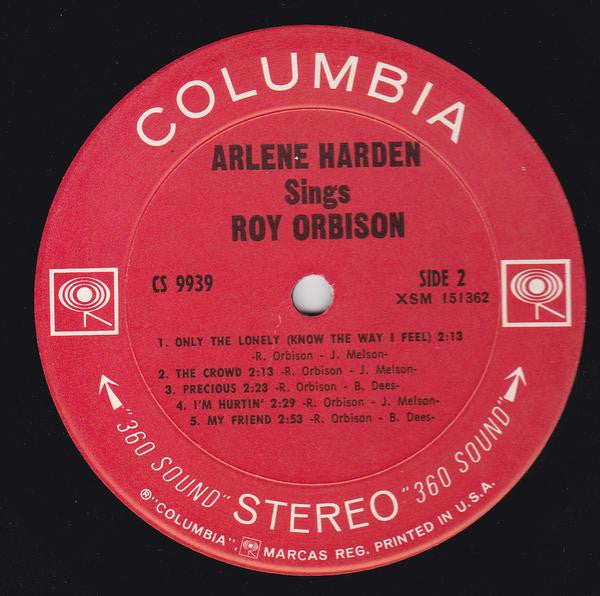 Arlene Harden : Sings Roy Orbison (LP, Album)