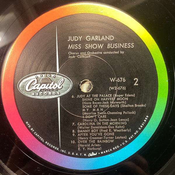Judy Garland : Miss Show Business (LP, Album, Mono)