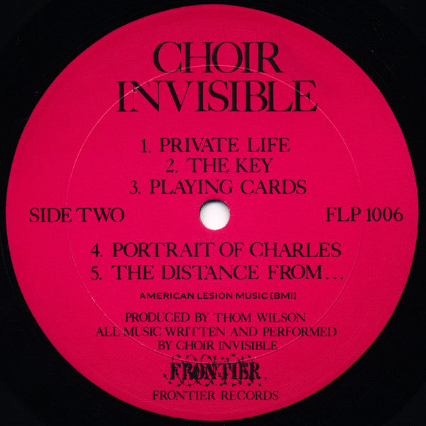 Choir Invisible : Choir Invisible (LP, Album)