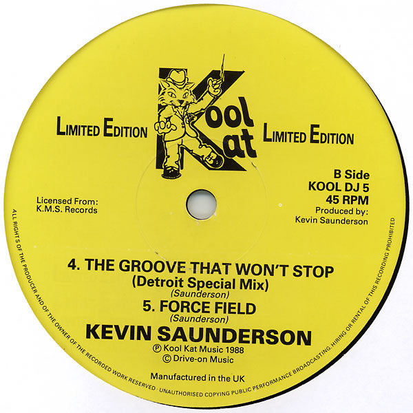Kevin Saunderson : Bounce Your Body To The Box (12", Ltd)