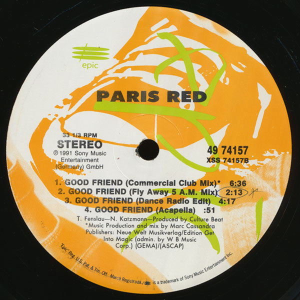 Paris Red : Good Friend (12")