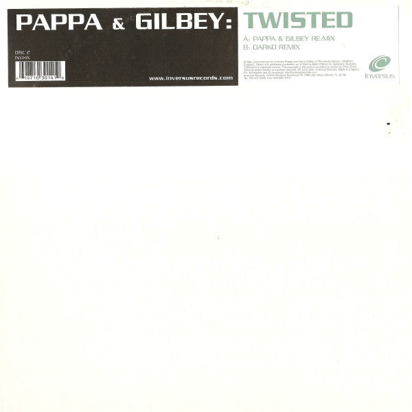 Pappa & Gilbey : Twisted (Disc 2) (12")