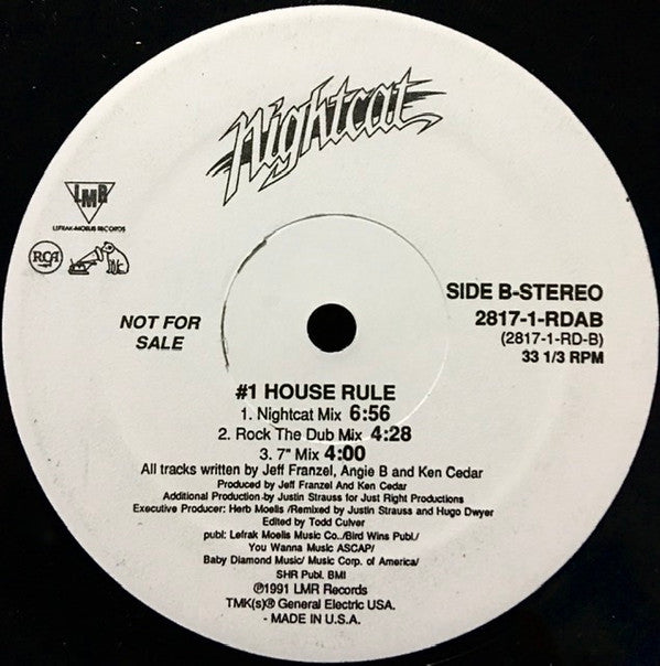 Nightcat : #1 House Rule (12", Promo)