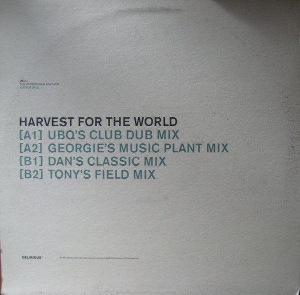 Terry Hunter : Harvest For The World (12", Promo)