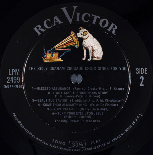 The Billy Graham Crusade Choir : The Billy Graham Crusade Choir Sings For You (LP, Album)